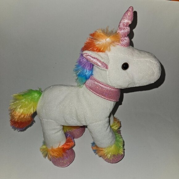 Prextex My First Unicorn Rainbow Plush in Pink Bag Purse Set Stuffed Animal Toy - Picture 7 of 12
